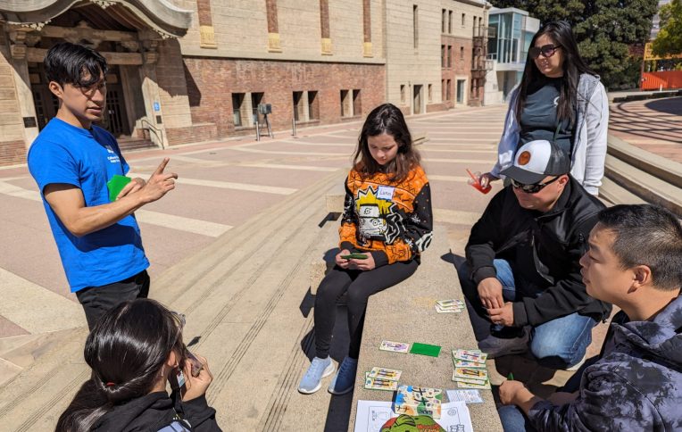 Playing games before the field trip starts (MS ST Amelie Bucog)